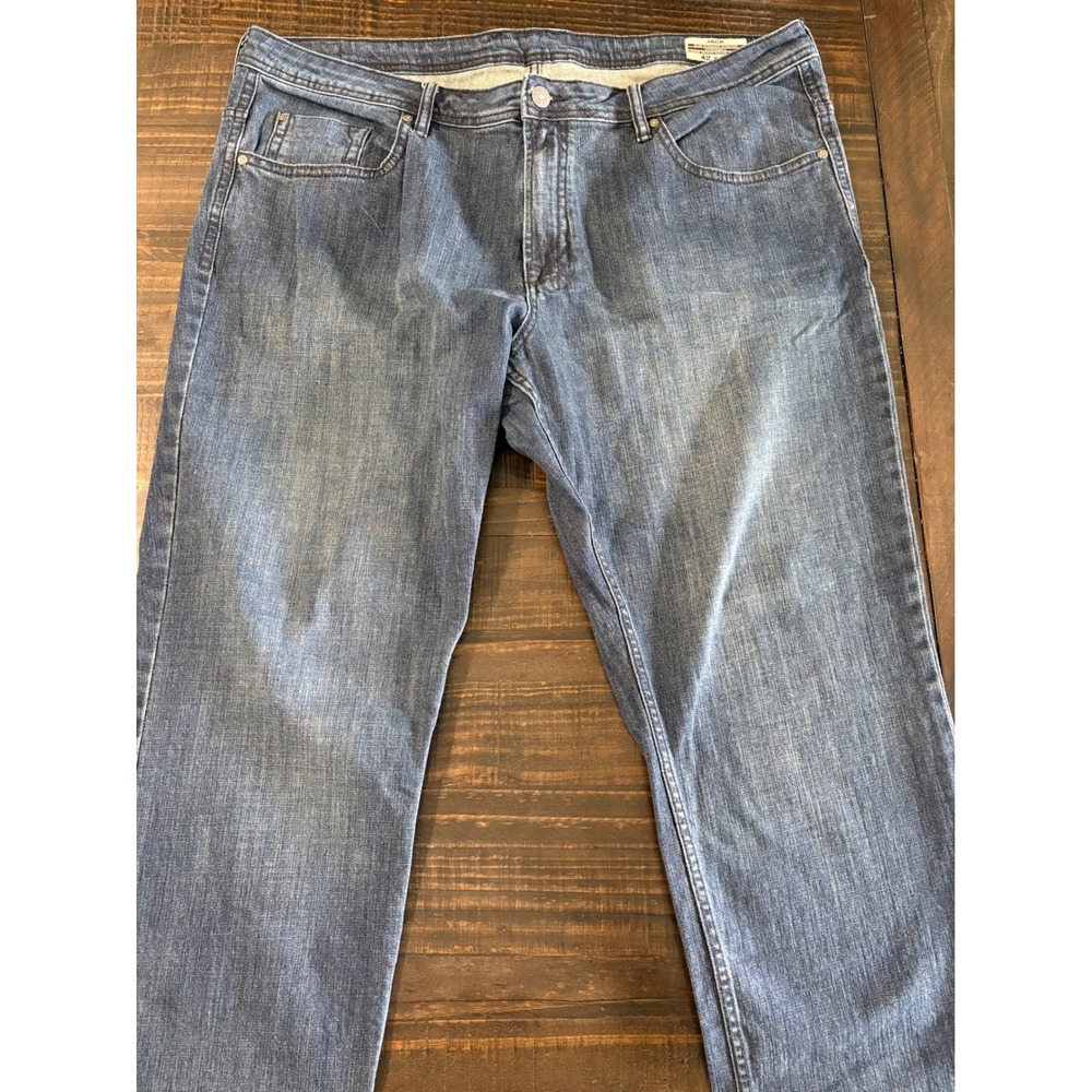 Buffalo David Bitton Jack Slim Straight Stretch Blue Jeans Mens 42x32 Medium